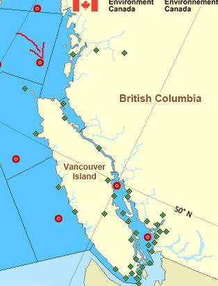Fidalgo Yacht Club, Anacortes, Washington. Gateway to the San Juan Islands. West Sea Otter Buoy, BC Central Coast